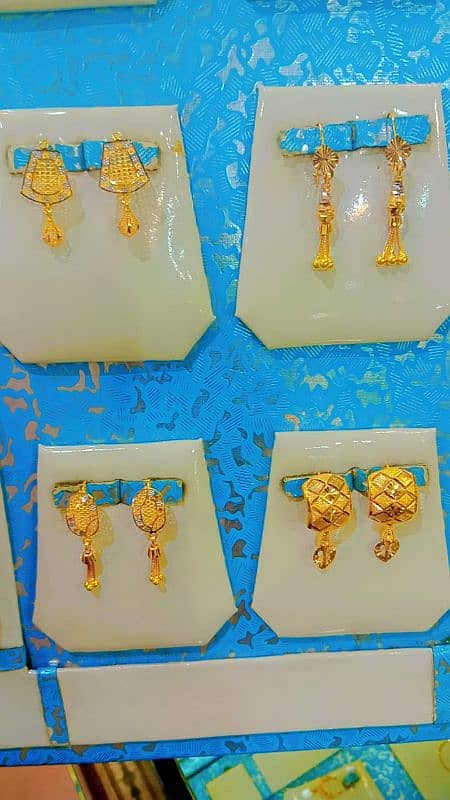 Gold tops earrings baleya ring 6