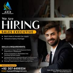 We are Hiring Sales Executive minimum 1 to 3 years Experience.