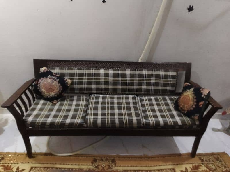 wood sofa set 1