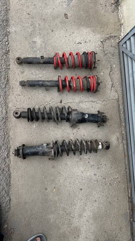 Toyota Mark 2 jzx110 Genuine Shocks with lowered Springs 0