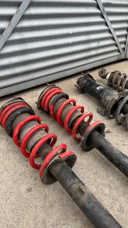 Toyota Mark 2 jzx110 Genuine Shocks with lowered Springs 2