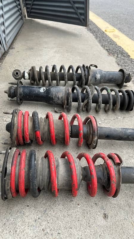 Toyota Mark 2 jzx110 Genuine Shocks with lowered Springs 3