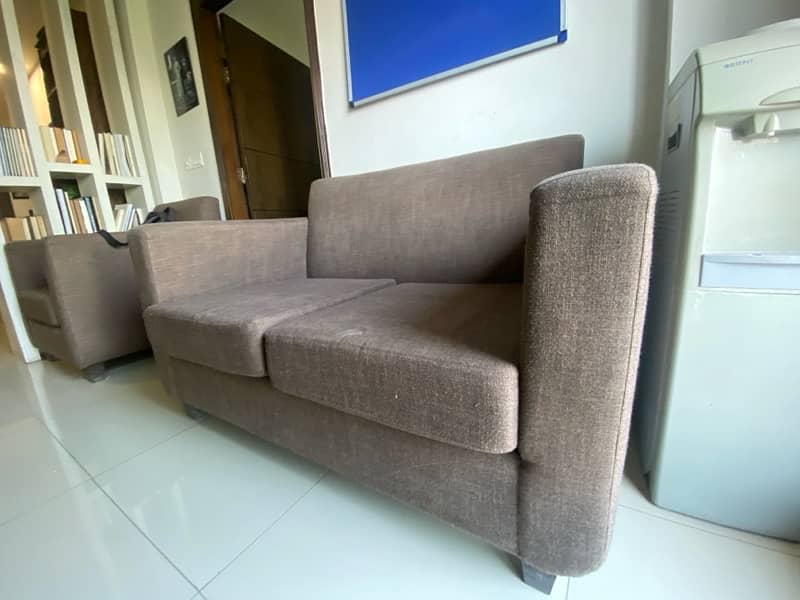 2-seater sofa and two 1-seater for sale, perfect for living rooms. 3