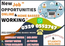 Online Job / Typing job / Assignment Job / Data Entry Job / Online Job