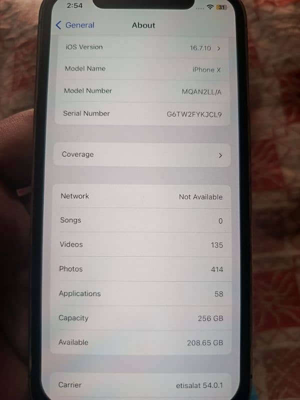 Iphone X256GB Converted to Iphone 12 7