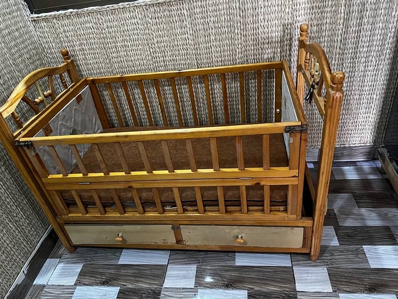 baby swing bed with mattress 1