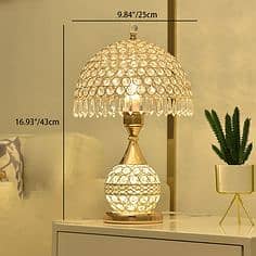 lamps /Table Lamps / 2 Lamps Large (Crystal + Wooden)