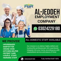 House maids , Helper , BabySitter , Chef , Care taker Domestic staff