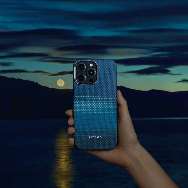 iPhone 16 Pro & 16 Pro Max Case | Sunset Moonrise Tactile Woven Case 12