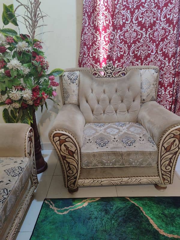 3 seater sofa with corner piece 2