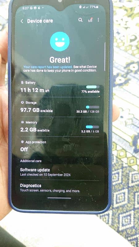 Samsung galaxy a70 pta 3