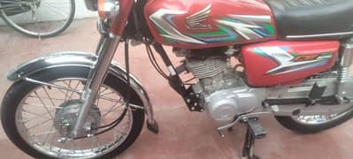 Honda 125 red colour 2023 model