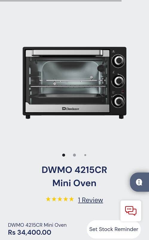 Dawlance DWMO 4215 mini oven baking and rotisserie oven large size 2