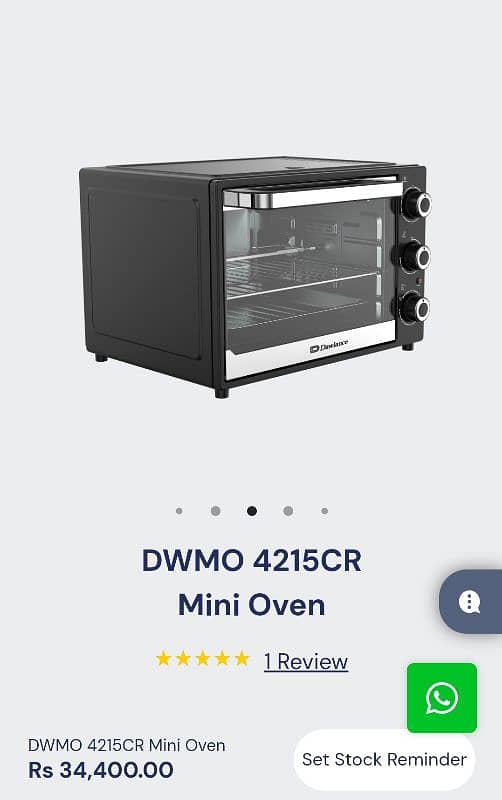 Dawlance DWMO 4215 mini oven baking and rotisserie oven large size 4