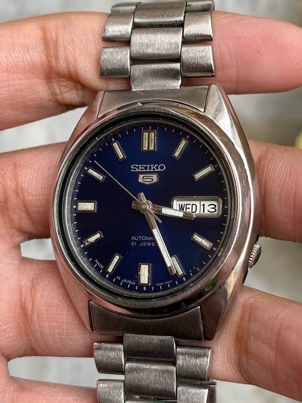 Seiko 5 blue 7s26 japan 1