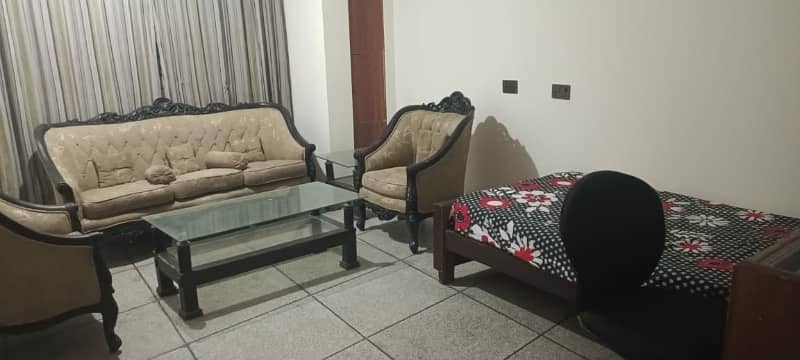 4 marla 1st floor furnish flat for rent in pcsir staff main college road lhr 1