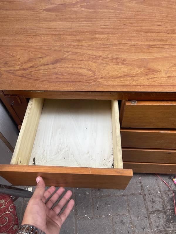 best quality wooden table cabinet 2+3 drawers 3