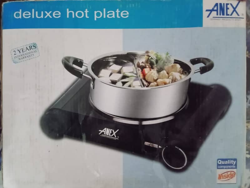 Anex Hot Plate Single – AG-2061 – Black – Box Opened, Never Used 2