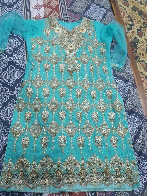 Full Dabka Work Dress 1