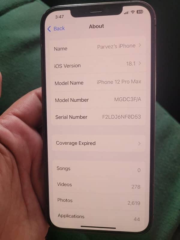 iPhone 12 pro max 256gb approved 3