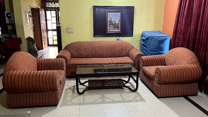 Sofa 3+1+1 with Centre Table 2