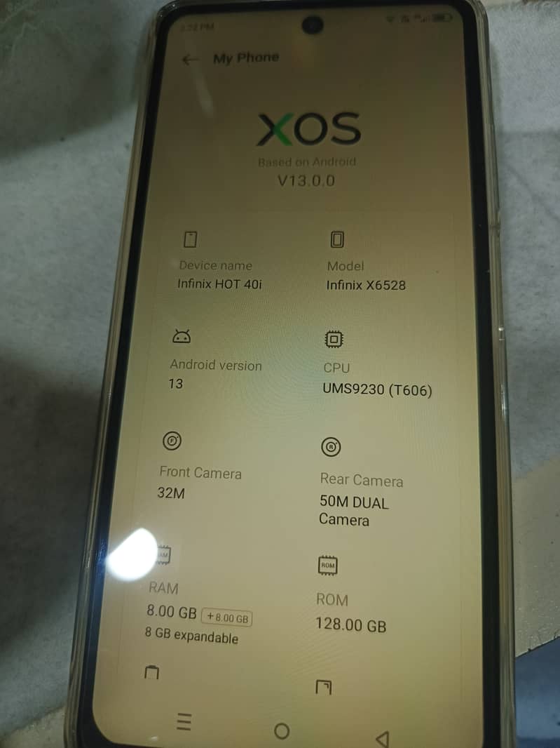 infinix hote 40i 8gb 128 GB 9