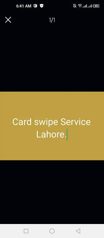 Mobile phone not card KO swipe kry Credit. 0