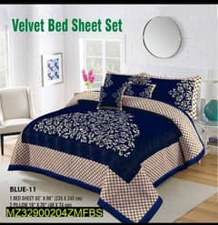 Velvet Bedsheet Set