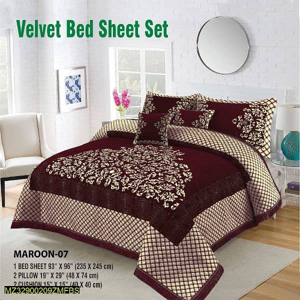 Velvet Bedsheet Set 1