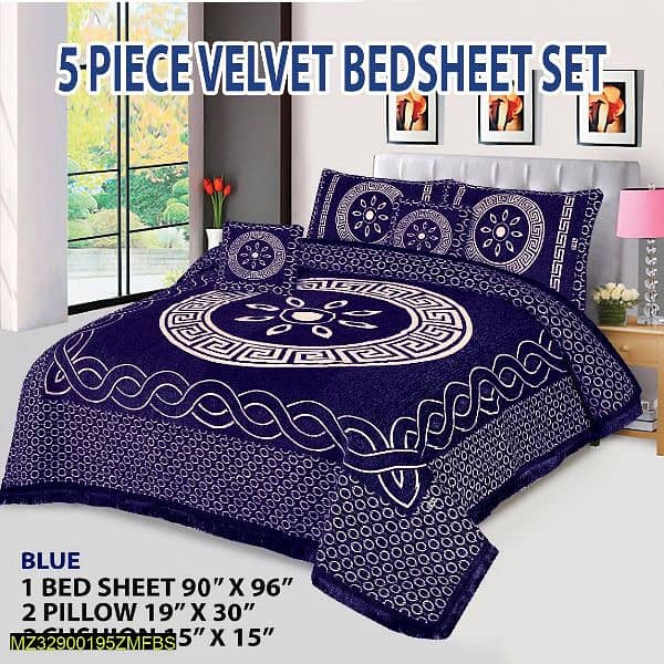 Velvet Bedsheet Set 5