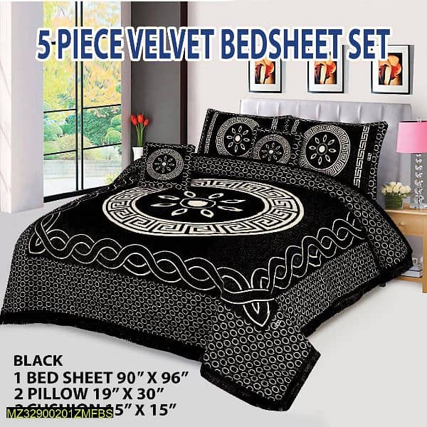 Velvet Bedsheet Set 6