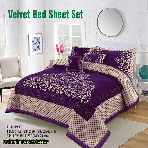 Velvet Bedsheet Set 7