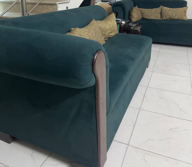 L shaped sofa set. 5