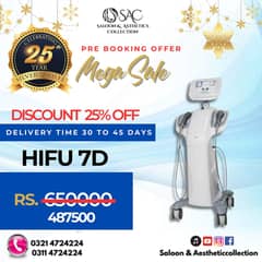 Mega Sale _25% OFF ON ALL AESTHETIC MACHINES / HIFU 7D Machine