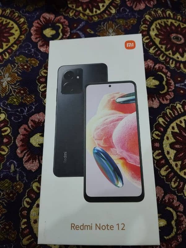 Redmi note 12 with box and charger 10/10 6