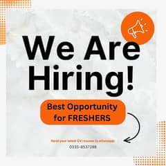 HIRING FEMALE and MALE STAFF