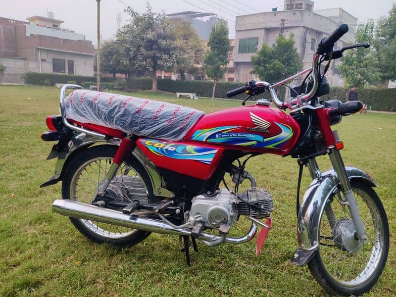 Honda CD70 2024 model full Lush condition All Ok number BHI Laga howa 5