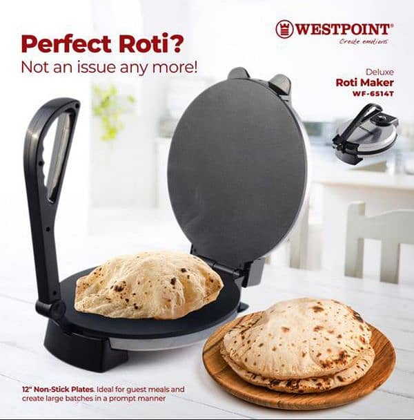 Brand New boxed pack west point roti maker with 2 year warranty 2