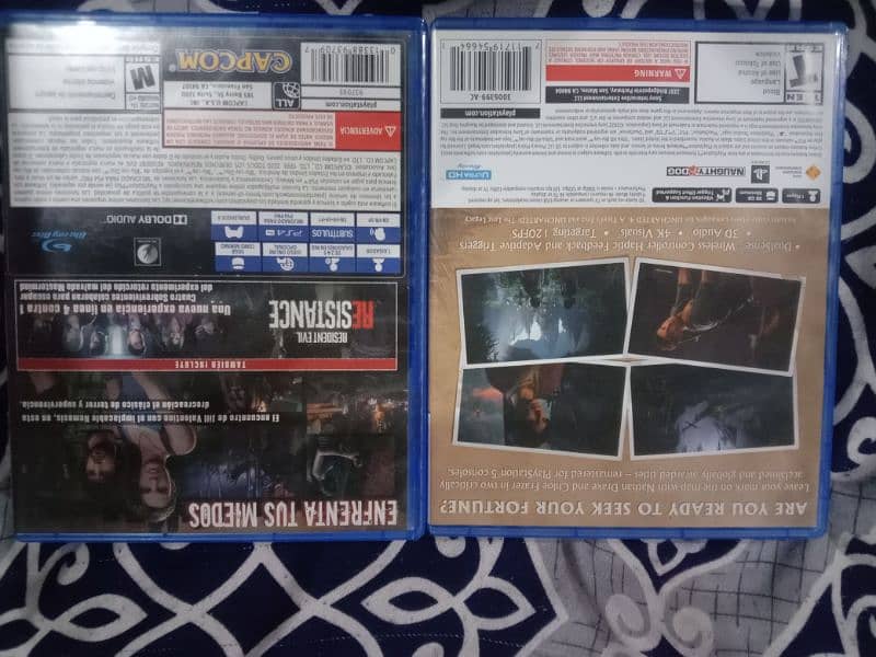 Resident Evil 3, Uncharted Ps4,Ps5 1