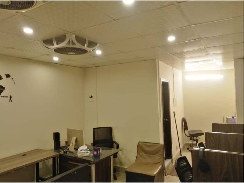 Fully Furnished Area 230 Square Feet Office Available For Rent Real Pictures in Main Boulevard Road Gulberg 3 Lahore 2