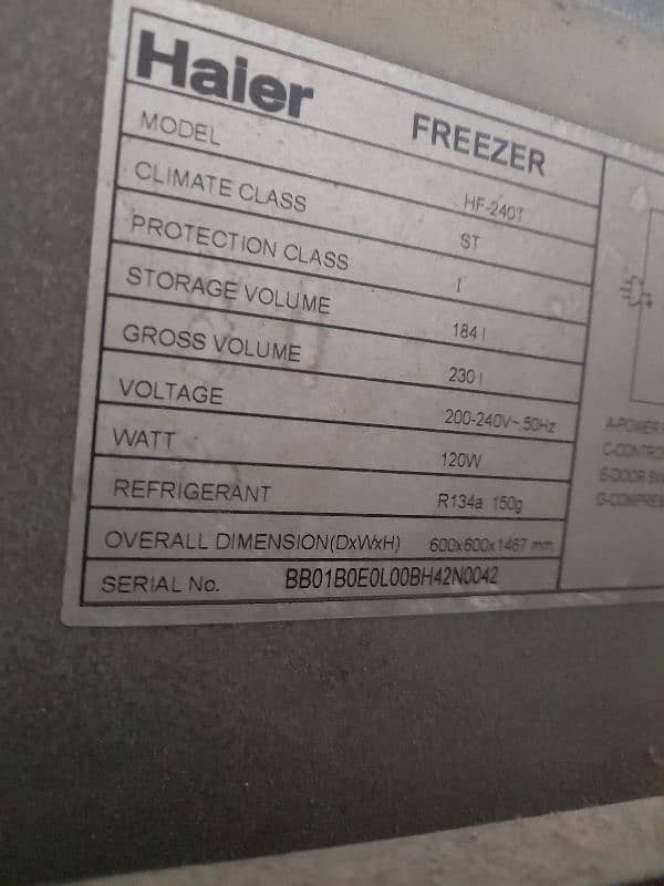 Haier Vertical Freezer 0