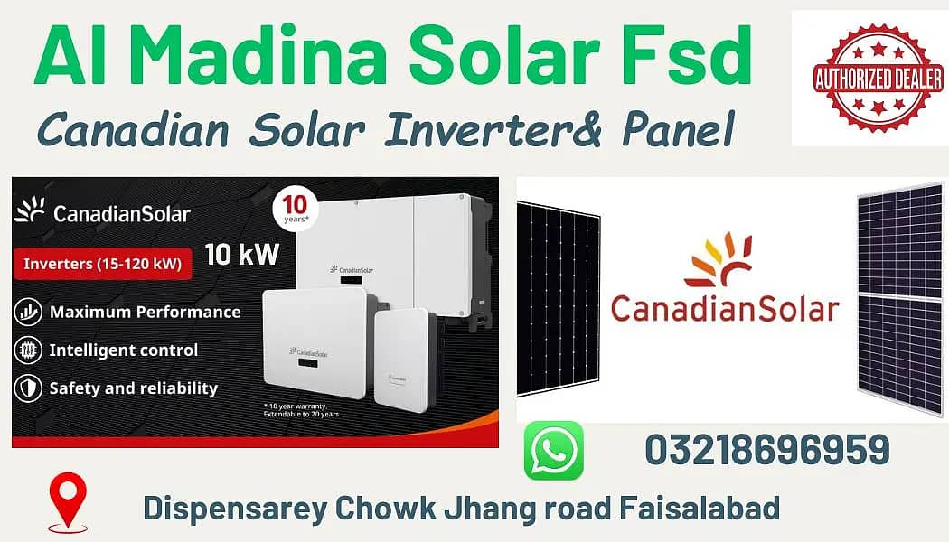 Canadian inverter 10KW/Inverter/Solar Inverter/Inverter in Faisalabad 0