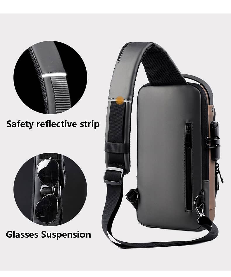 Multifunction Crossbody Sport Running Travel Sling Pack Anti-theft Bag 4