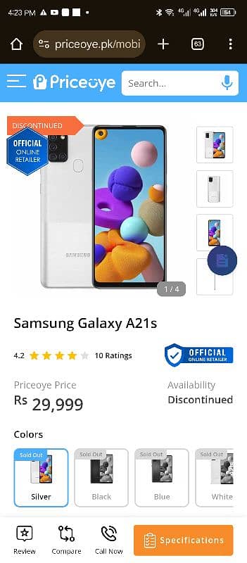 Samsung Galaxy a 21 s mobile 3