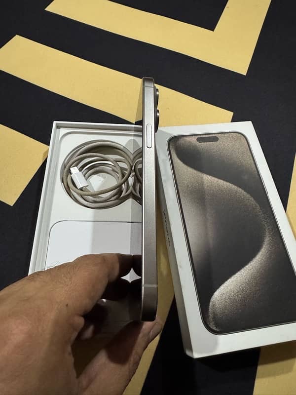 iphone 15 pro max 256gb non pta natural titanium 5