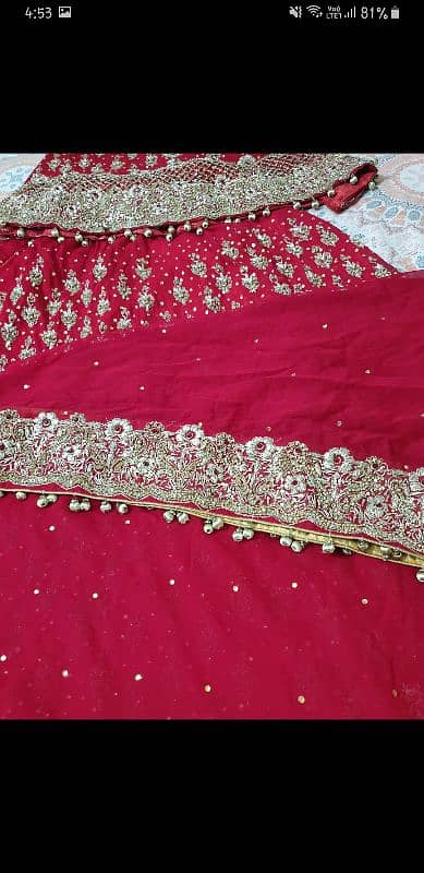 Bridal lehgna// pure red 0