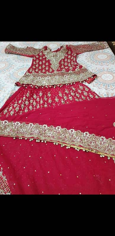 Bridal lehgna// pure red 1