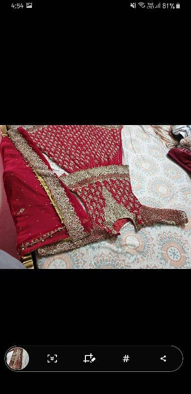 Bridal lehgna// pure red 8