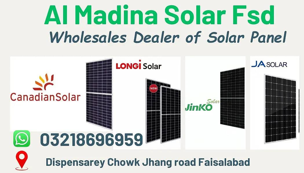 Solar Panel/Inverex/Canandian/JA Solar/Jinko/Longi Solar Plate 0