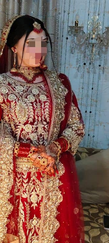 bridal Lehnga 1 month used 1 time 1